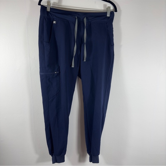 Figs Pants - Figs Zamora Jogger Scrub Pants In Navy Blue Size Medium Women Nursing Pants